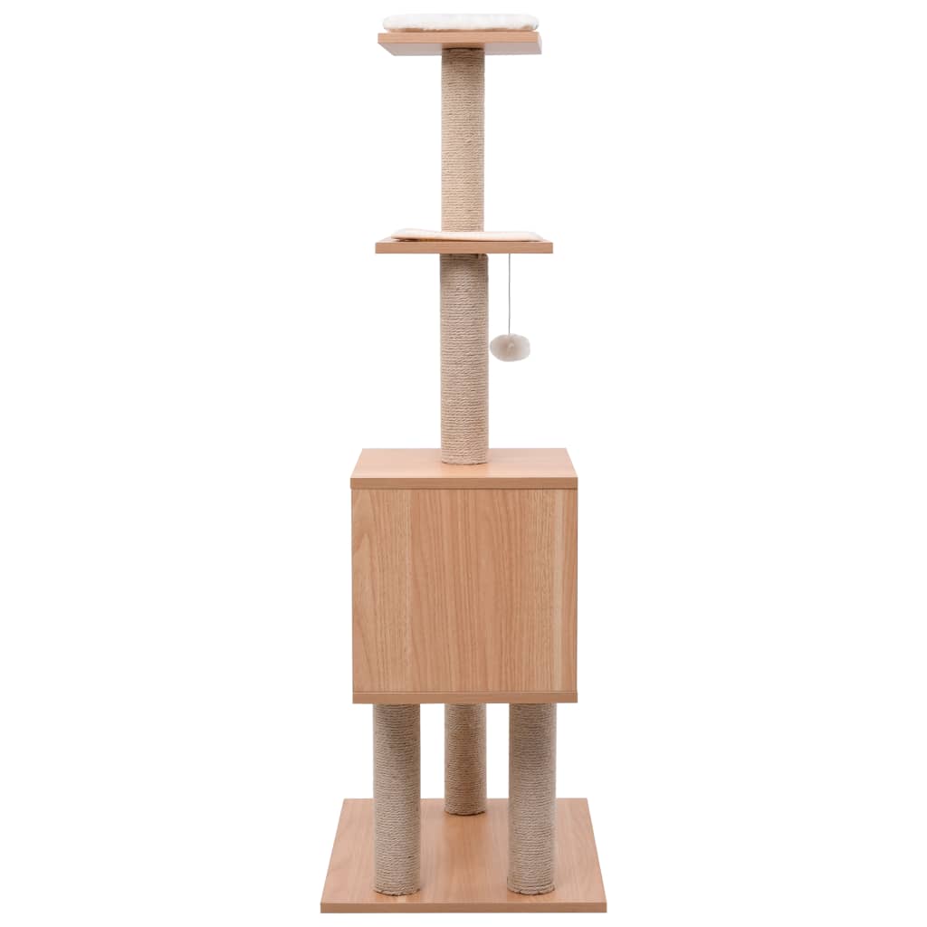 Cat scratching post with sisal scratching mat 123 cm