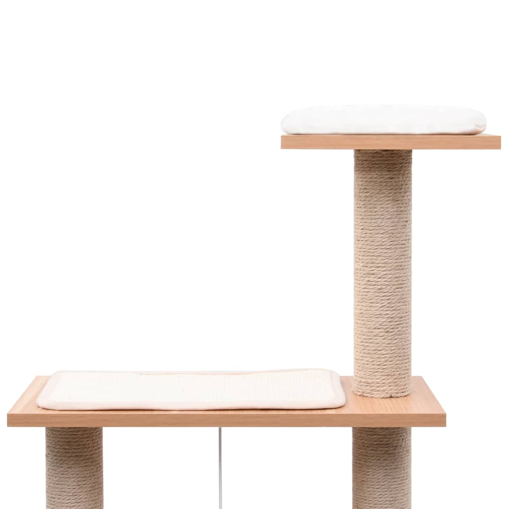 Cat scratching post with sisal scratching mat 123 cm