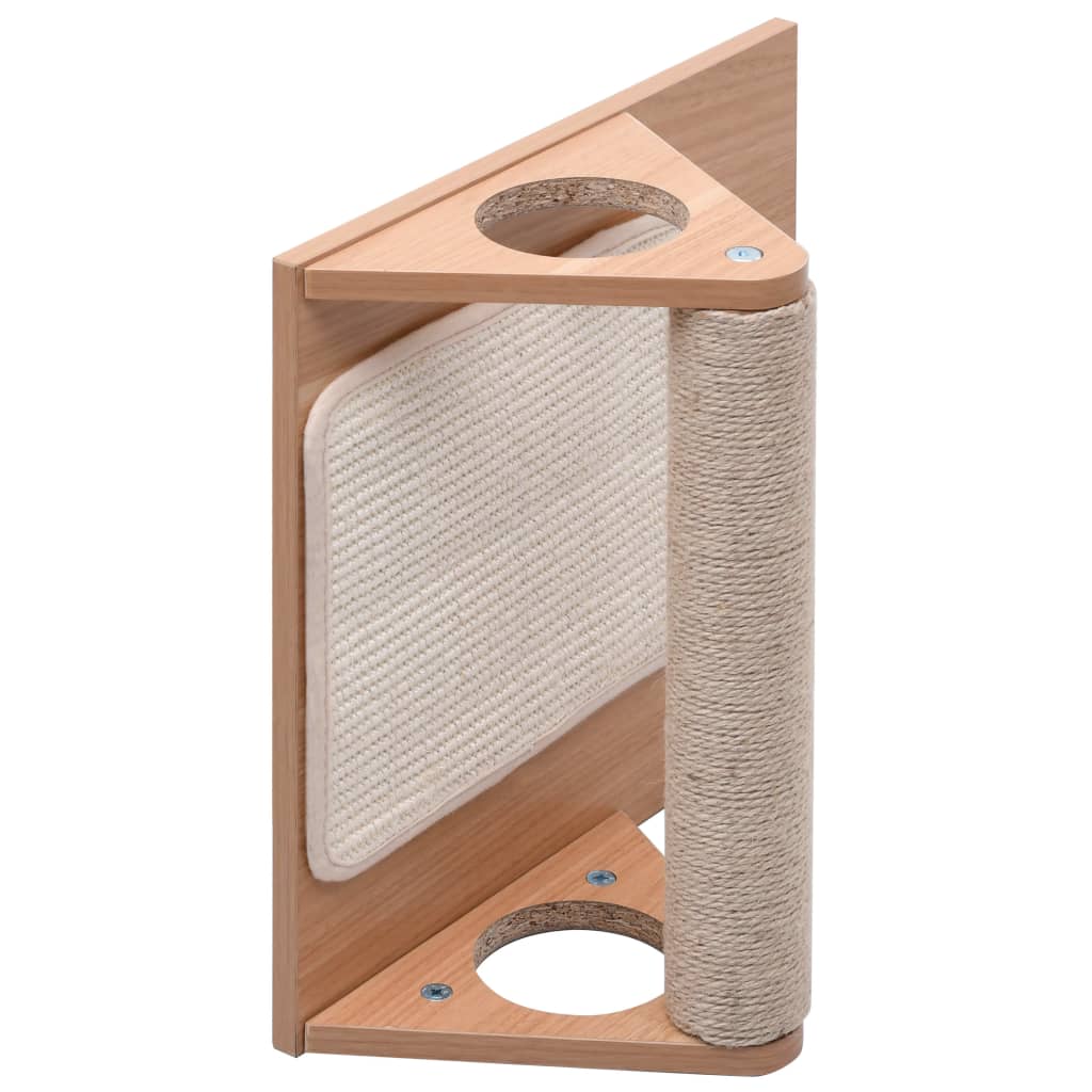 Katzen-Kratz-Dreieck mit Sisal-Kratzmatten 40 cm
