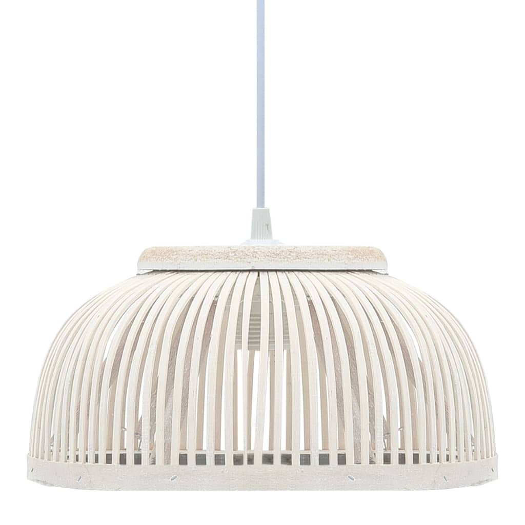 Pendelleuchte Bambus 37x15,5 cm 40W Halbrund E27