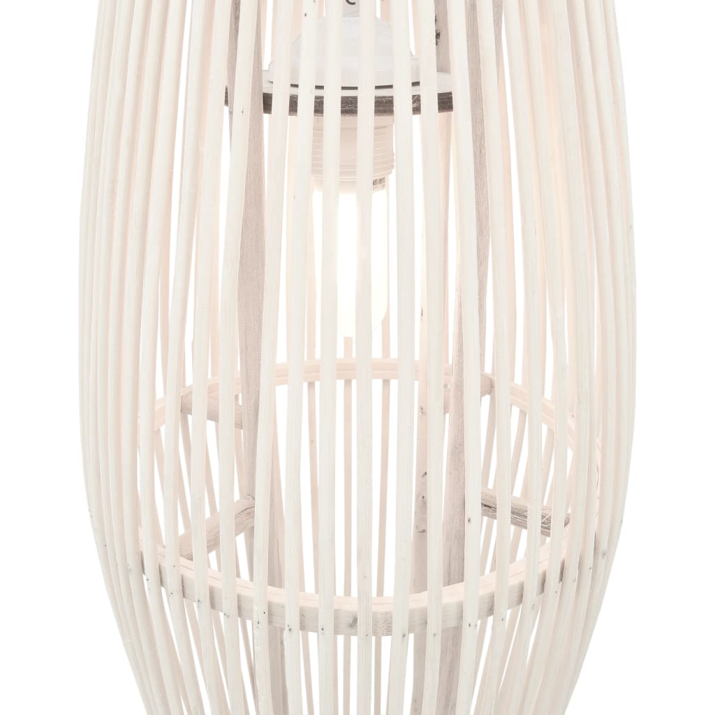 Pendelleuchte Weiß Weide 40W 27x68 cm Oval E27