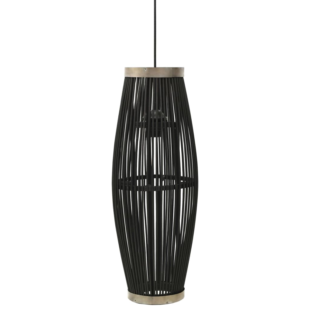 Pendelleuchte Schwarz Weide 40W 27x68 cm Oval E27