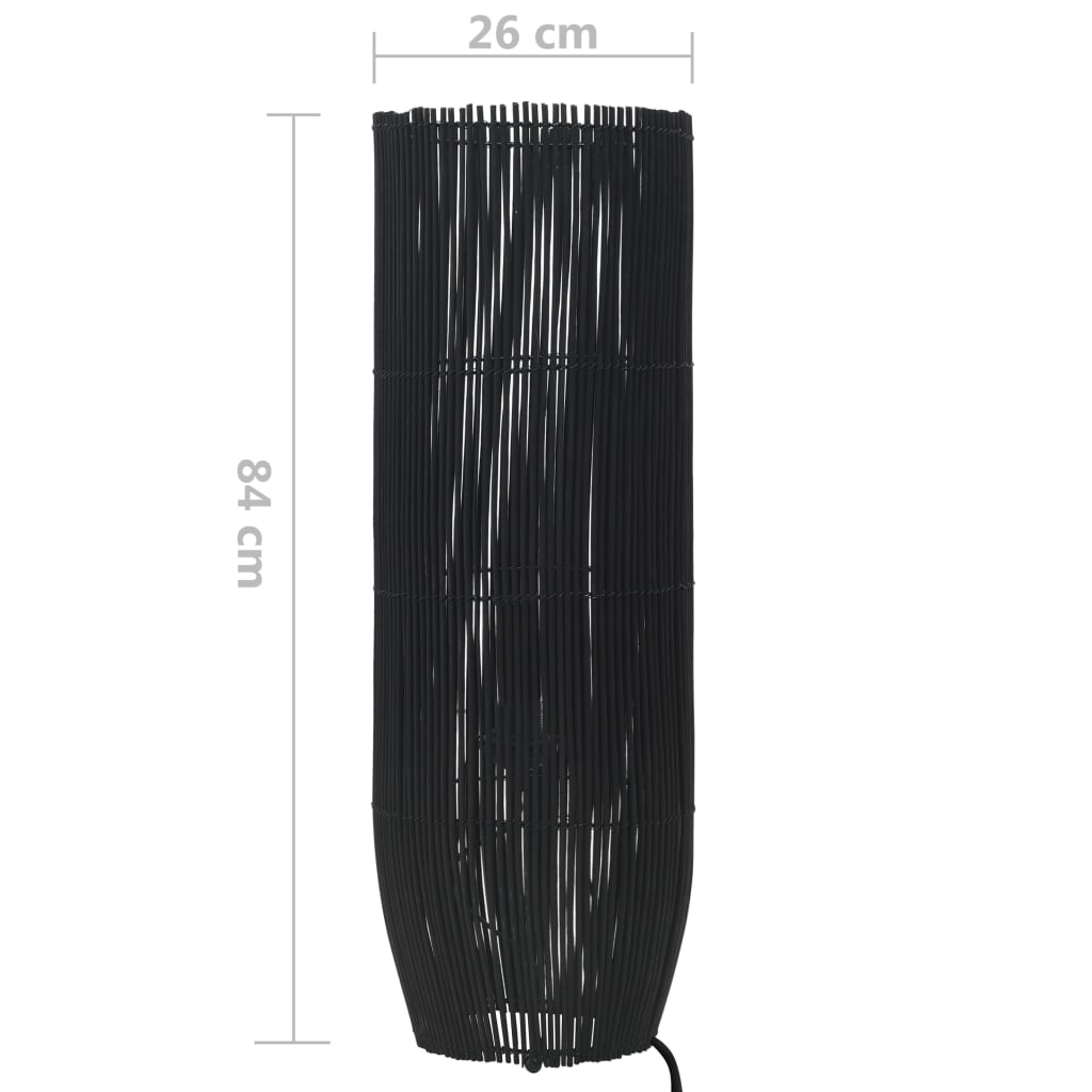 Stehleuchte Weide Schwarz 84 cm E27