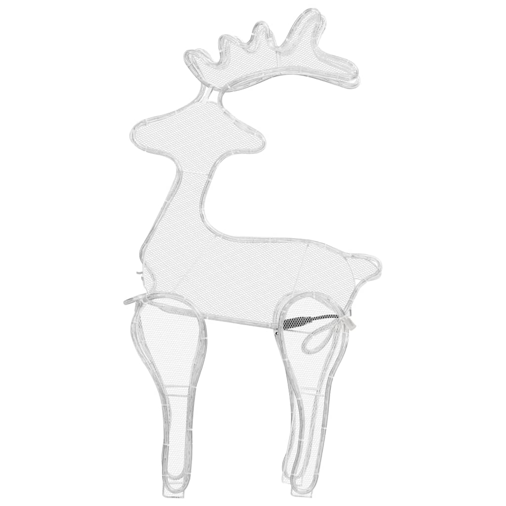 Reindeer Christmas decoration with mesh 306 LEDs 60x24x89 cm