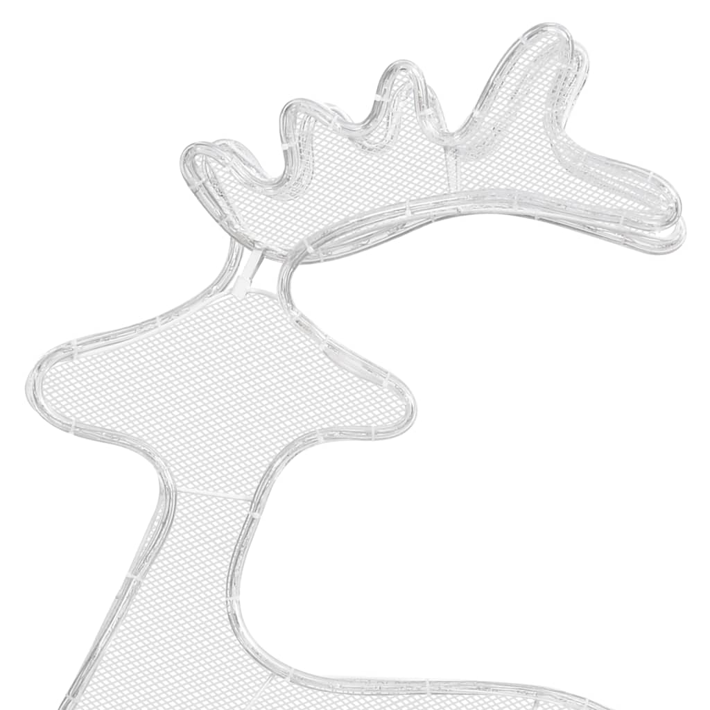 Reindeer Christmas decoration with mesh 306 LEDs 60x24x89 cm