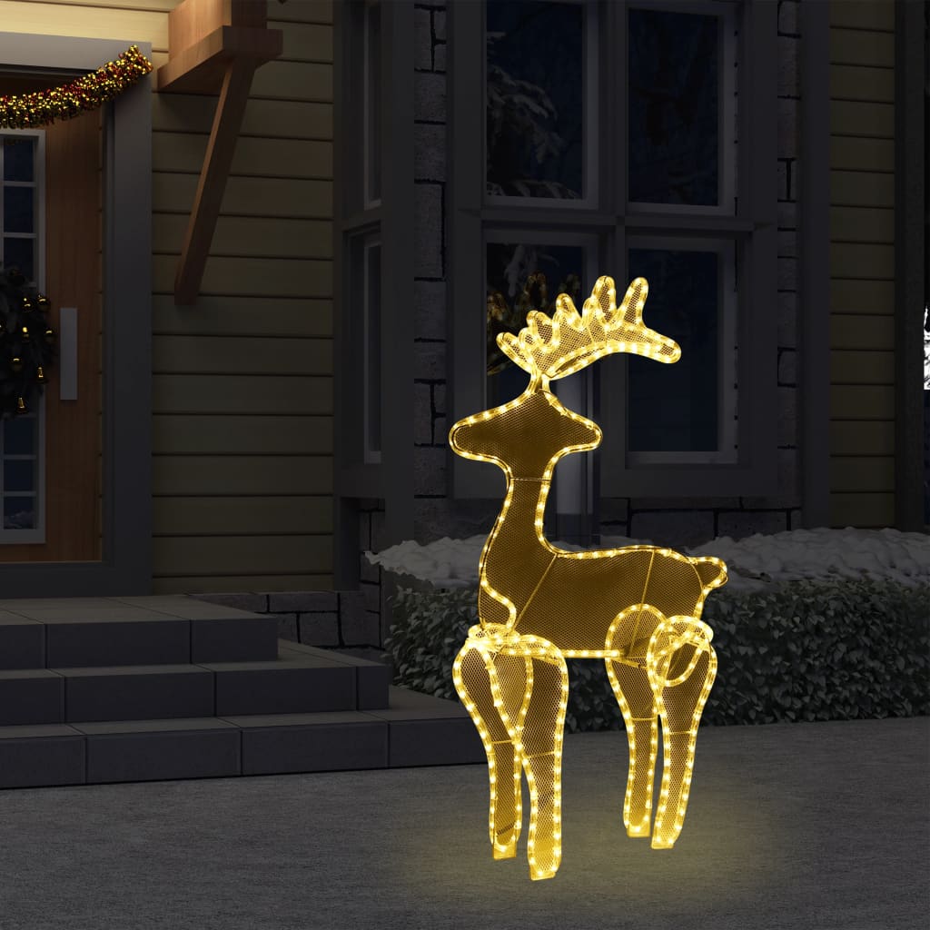 Reindeer Christmas decoration with mesh 306 LEDs 60x24x89 cm