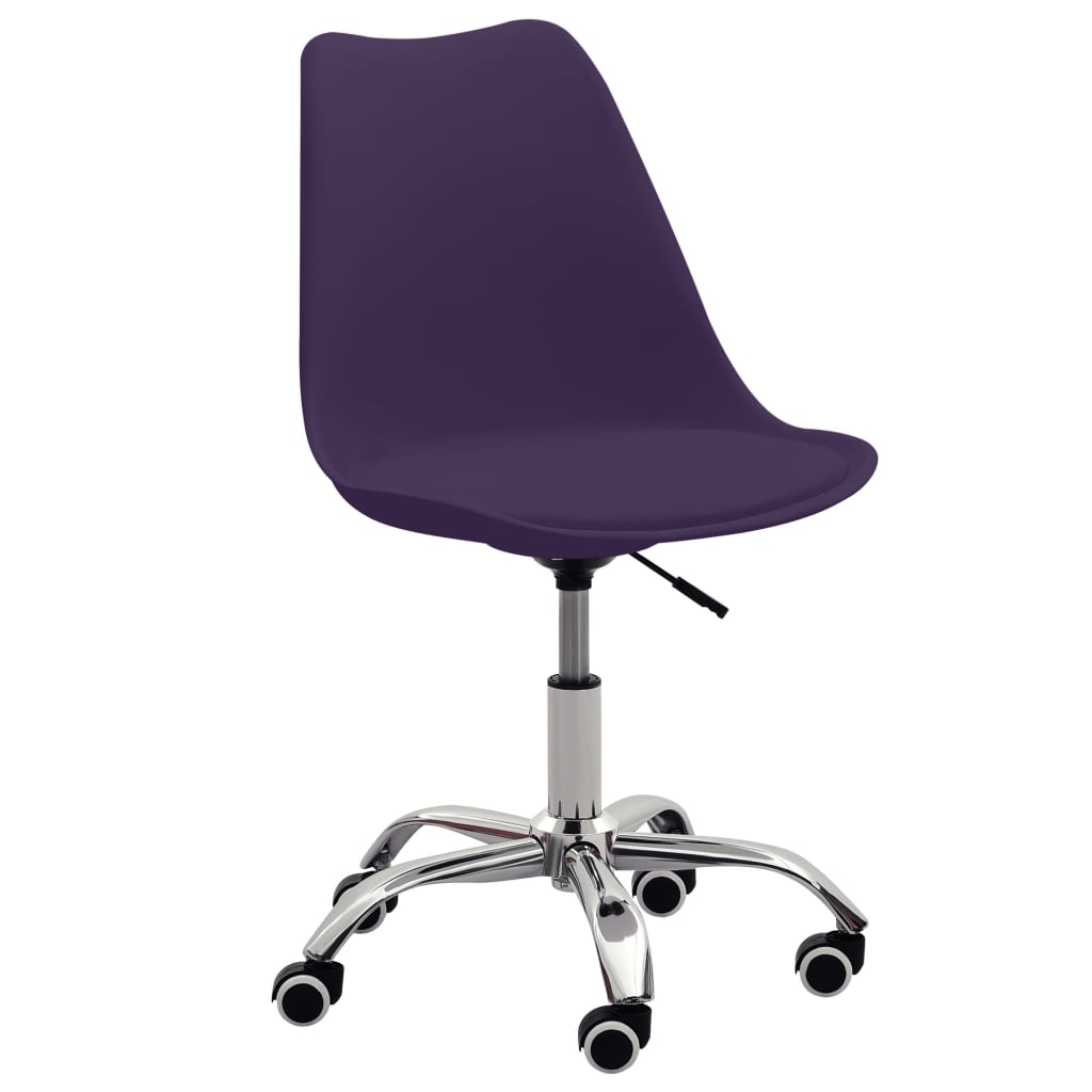 Bürostühle 2 Stk. Lila Kunstleder