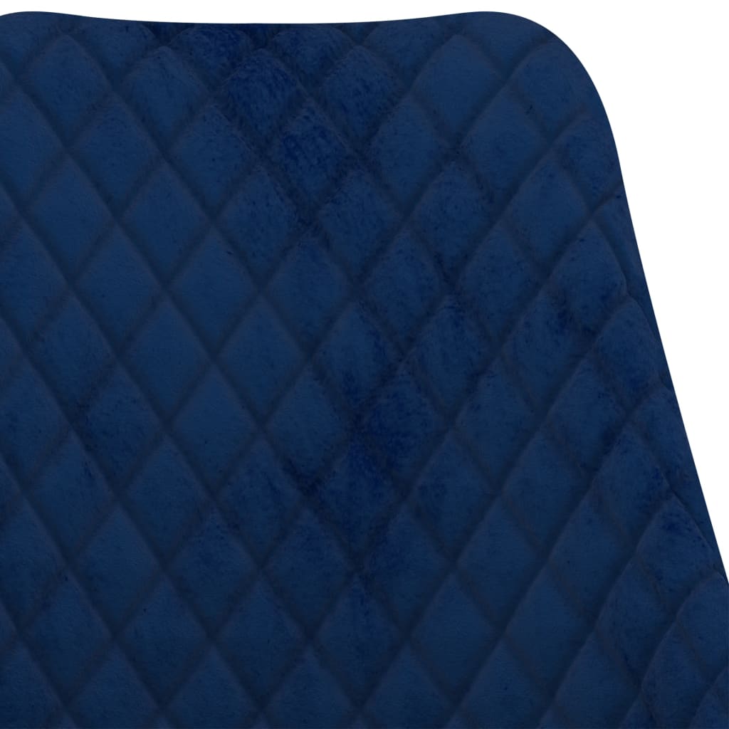 Esszimmerstühle 4 Stk. Blau Samt