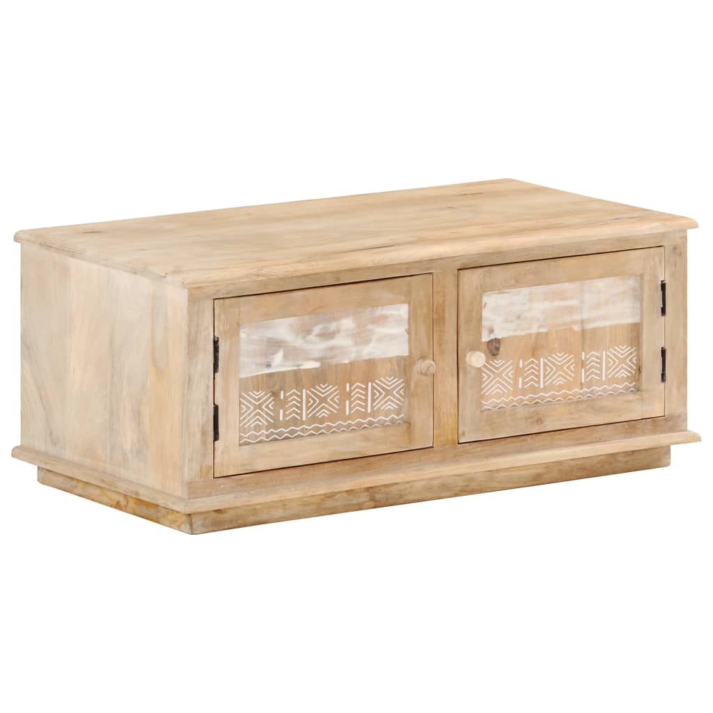 Couchtisch 90x49x37 cm Massivholz Mango