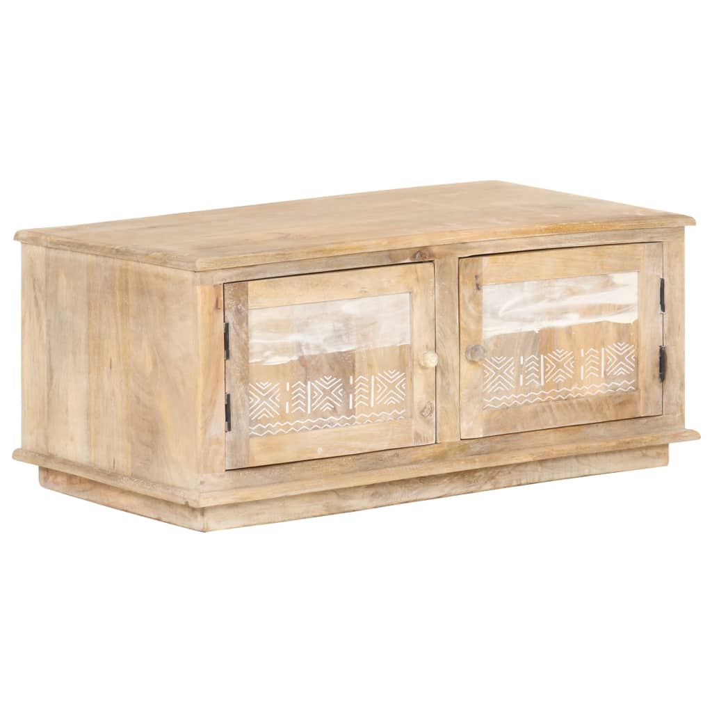 Couchtisch 90x49x37 cm Massivholz Mango