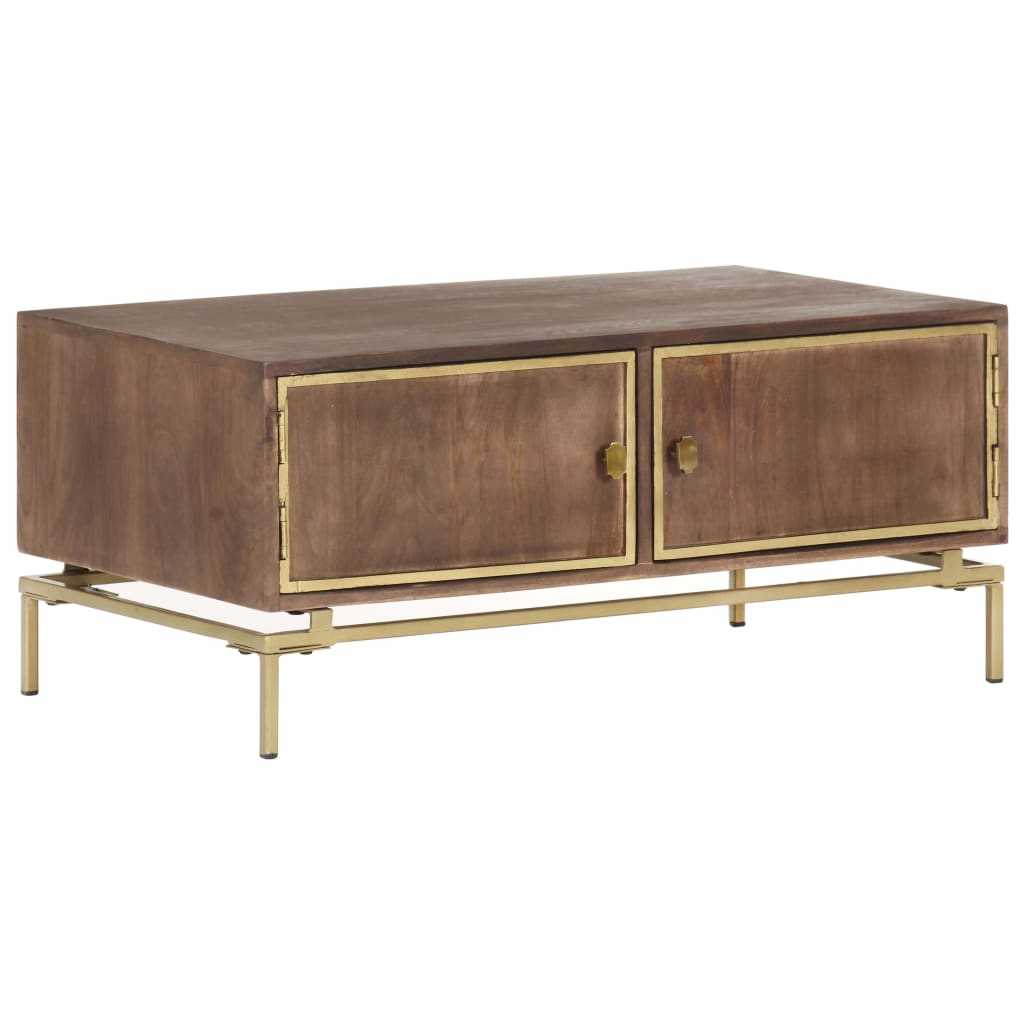 Couchtisch 90×50×40 cm Massivholz Mango