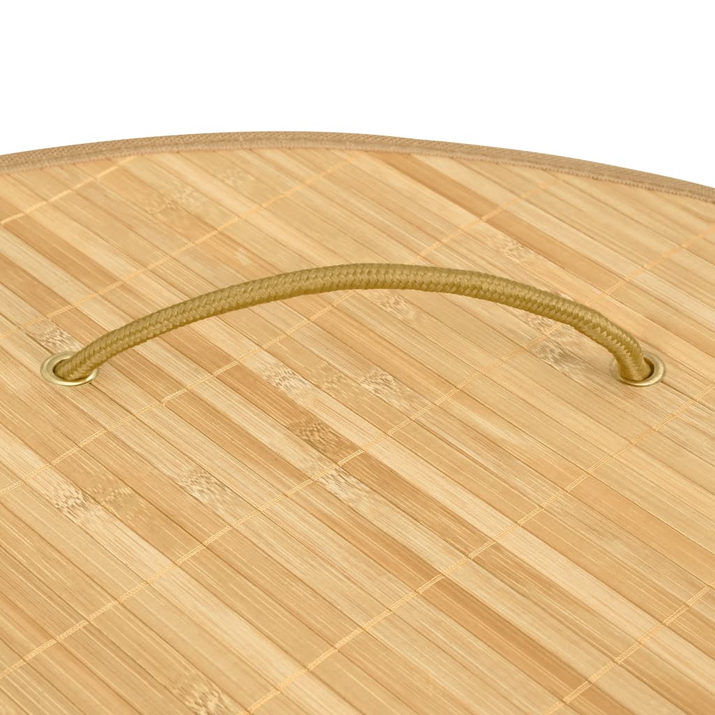 Corner laundry basket bamboo 60 L