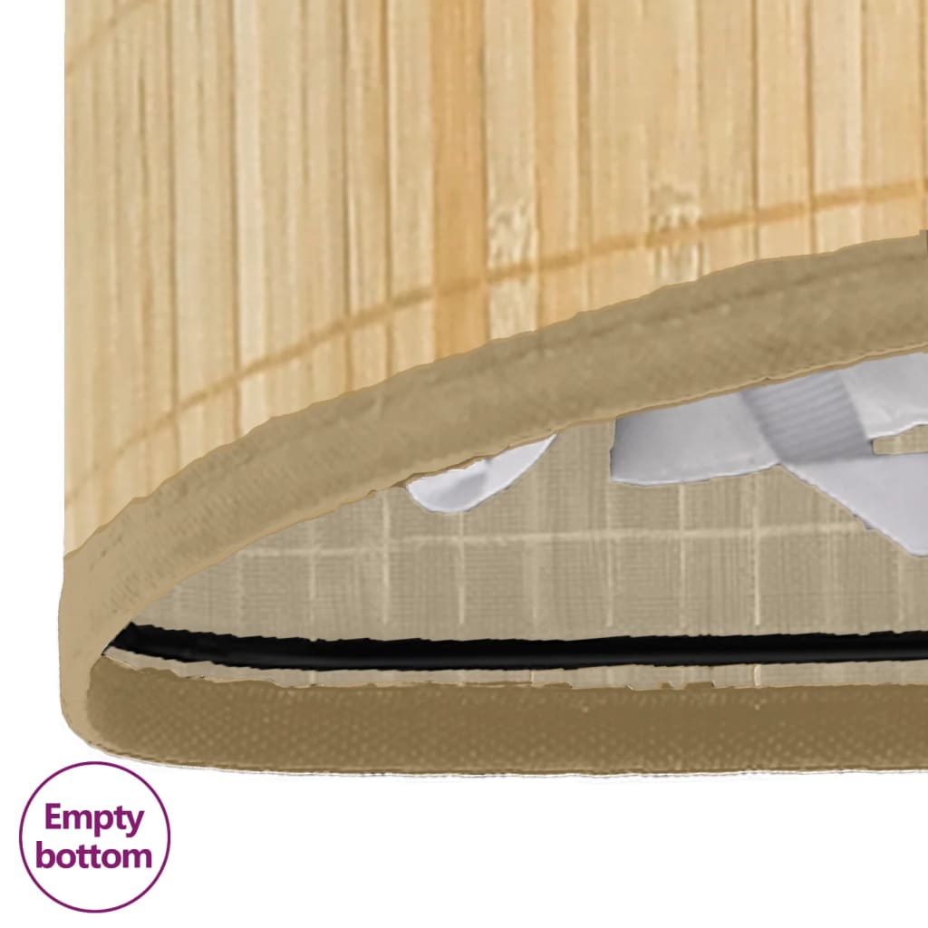 Corner laundry basket bamboo 60 L