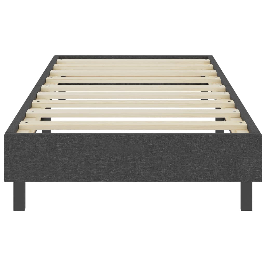 Boxspringbett Dunkelgrau Stoff 100x200 cm
