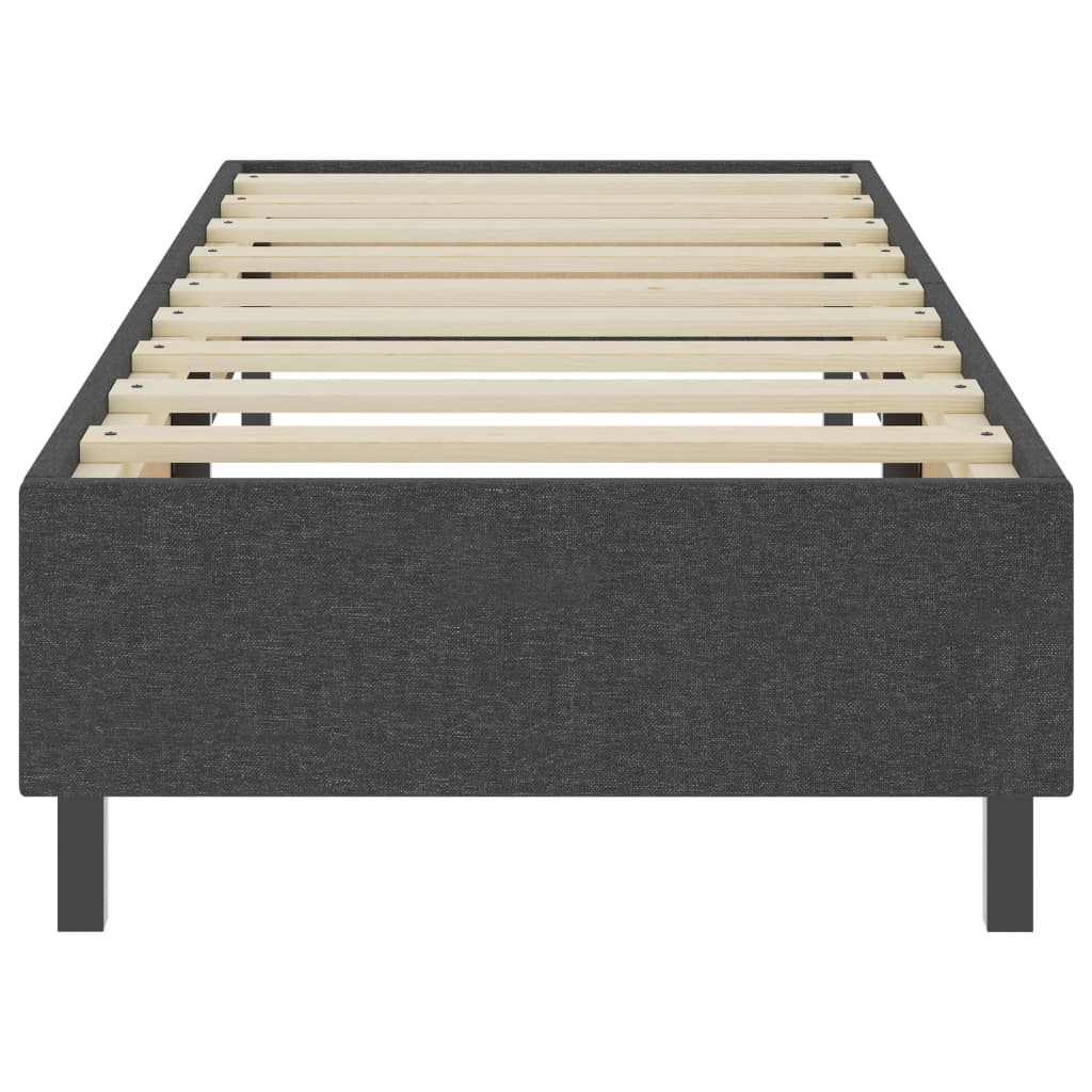 Boxspringbett Dunkelgrau Stoff 80x200 cm