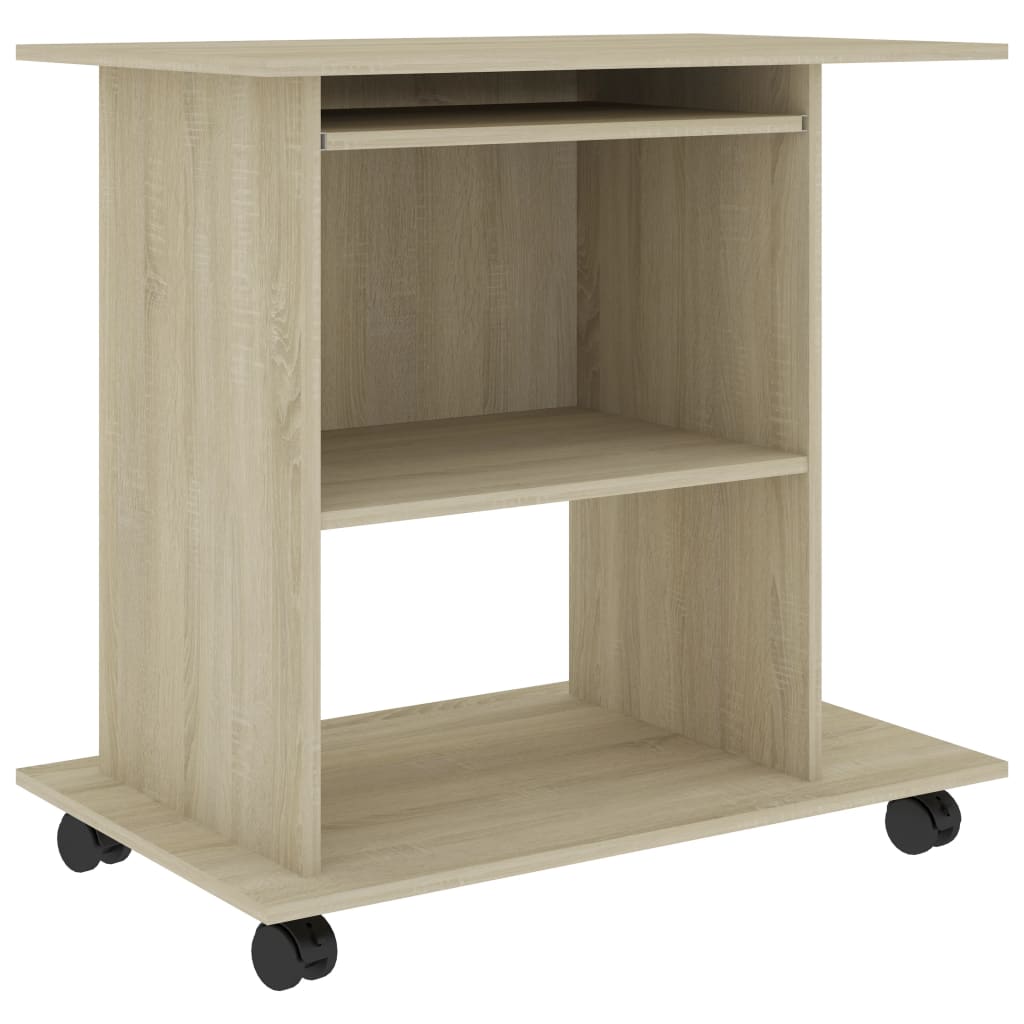 Desk Sonoma Oak 80x50x75 cm Wood Material