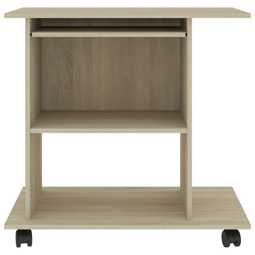 Desk Sonoma Oak 80x50x75 cm Wood Material