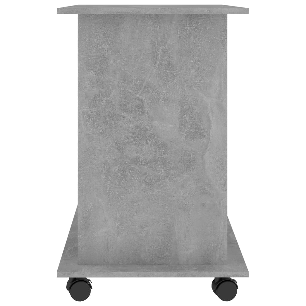 Desk Concrete Grey 80x50x75 cm Wood Material