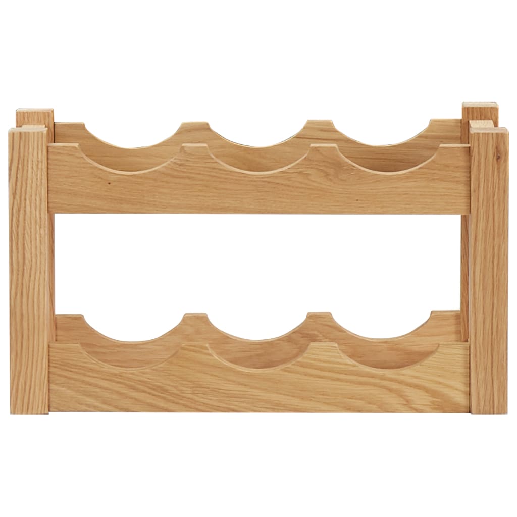 Casier à vin pour 6 bouteilles 37 x 21 x 21 cm en bois de chêne massif