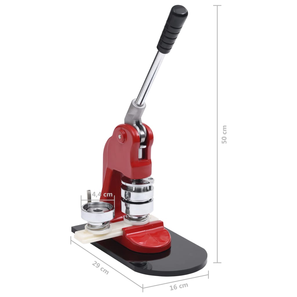 Buttonmaschine mit Kreisschneider 44 mm