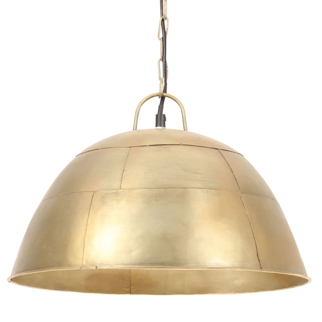 Hanging lamp vintage industrial style 25 W brass round 41 cm E27