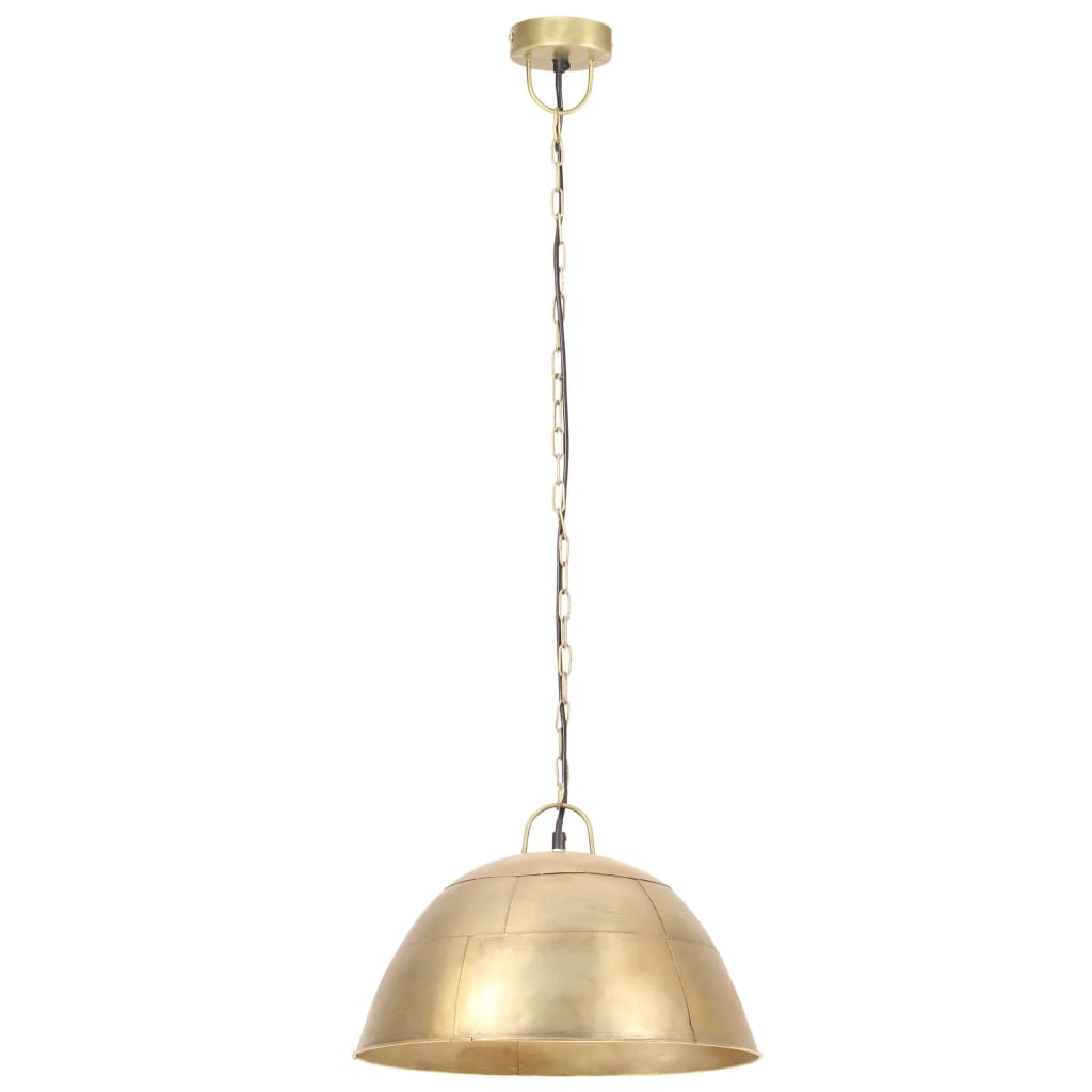 Hanging lamp vintage industrial style 25 W brass round 41 cm E27