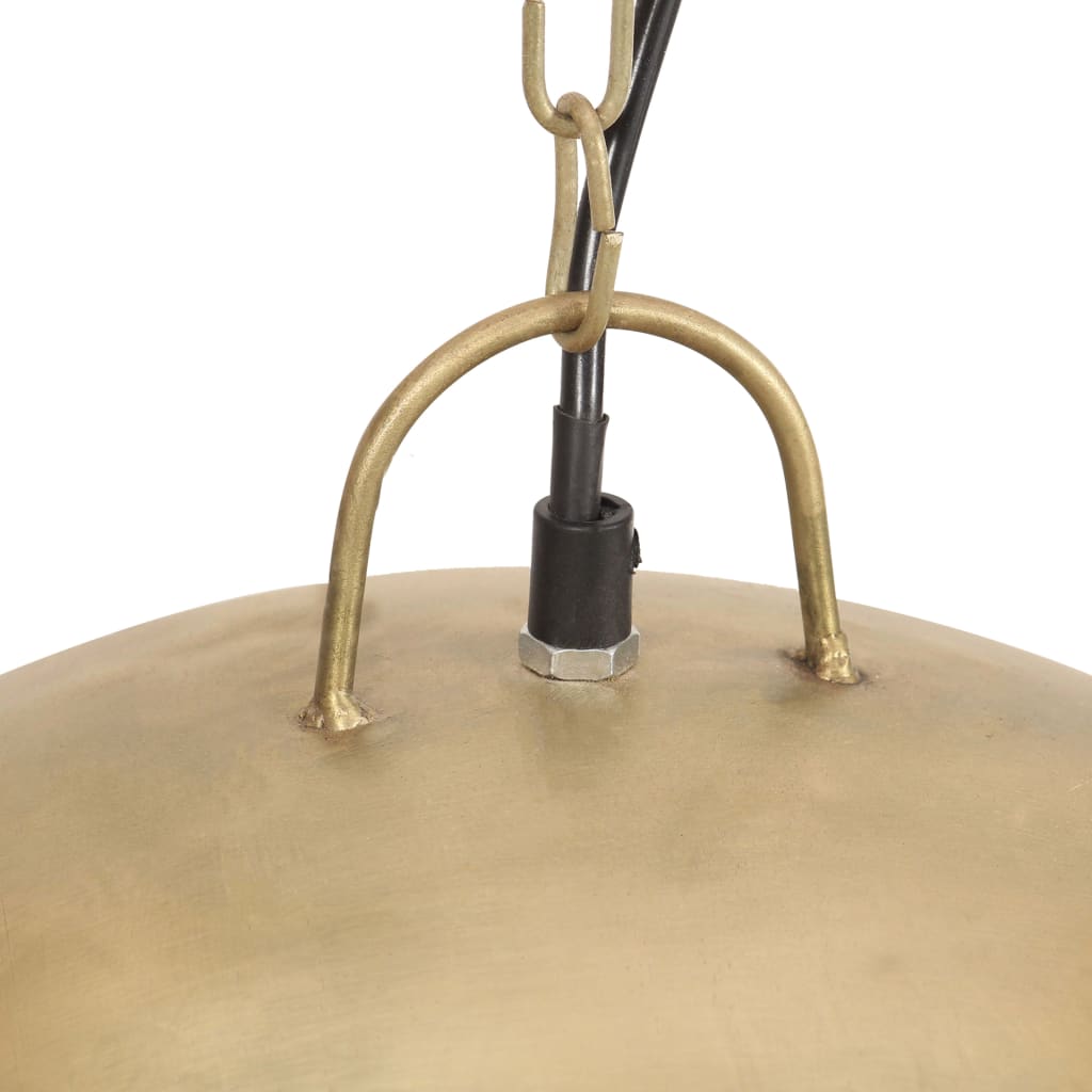 Hanging lamp vintage industrial style 25 W brass round 41 cm E27