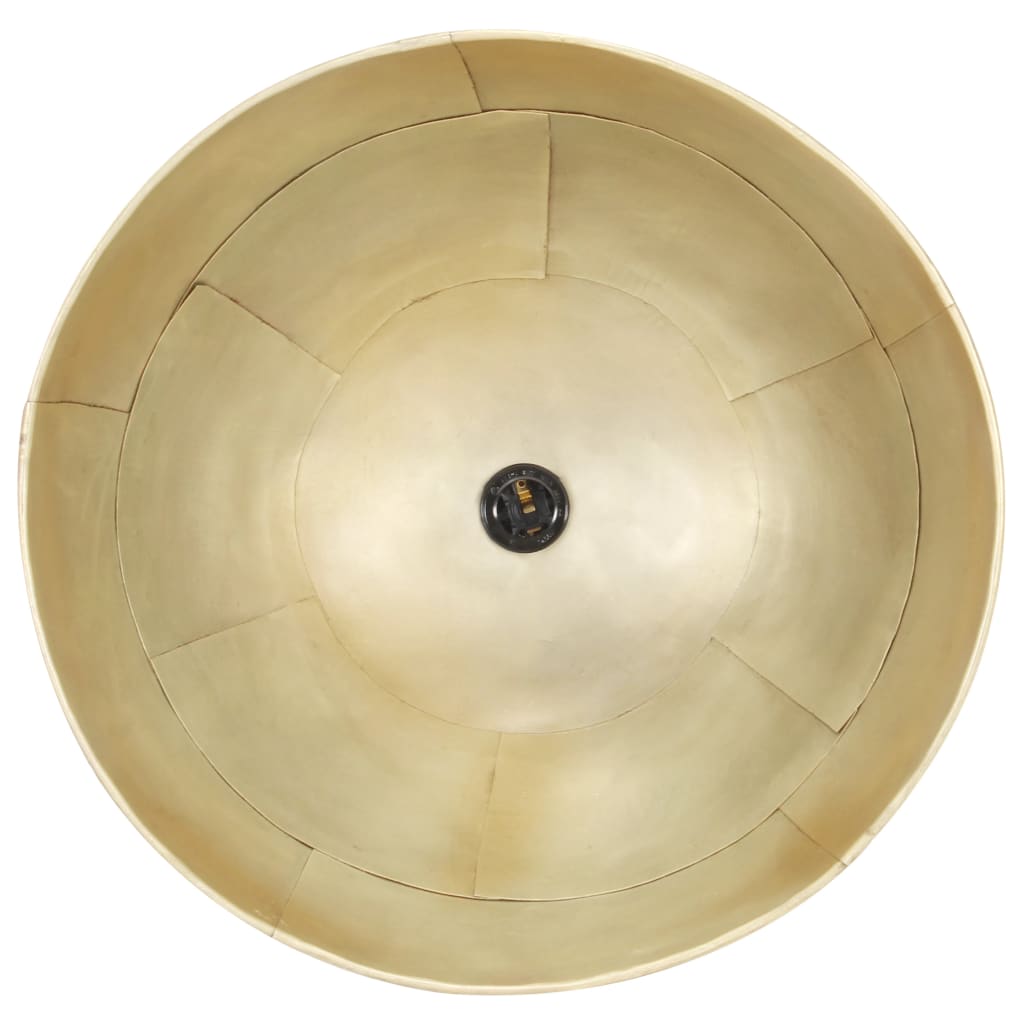 Hanging lamp vintage industrial style 25 W brass round 41 cm E27