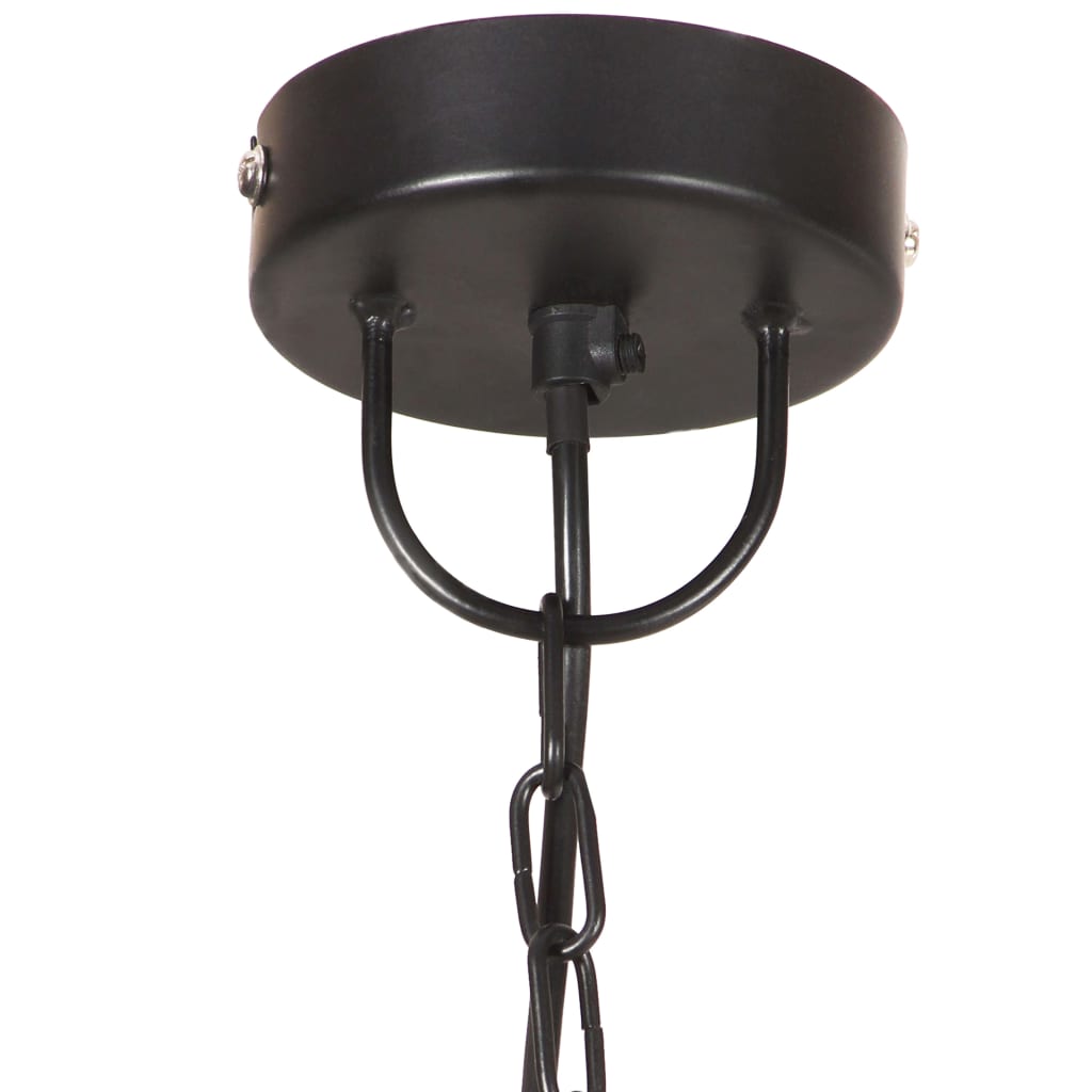 Hanging lamp 25 W black round 48 cm E27