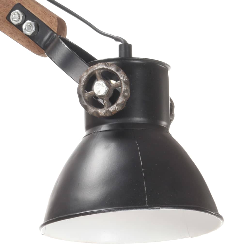 Applique murale style industriel noire ronde E27