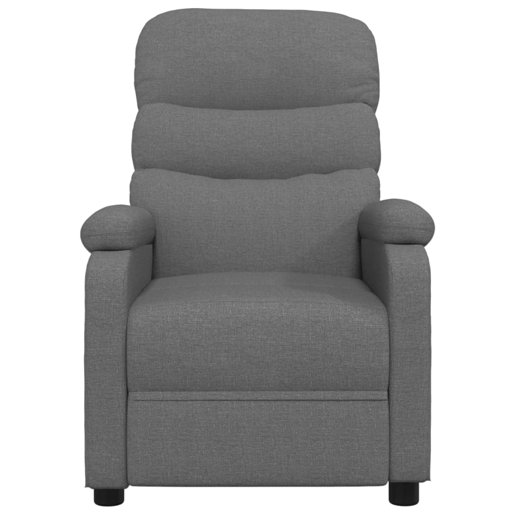 Fauteuil de massage tissu gris foncé
