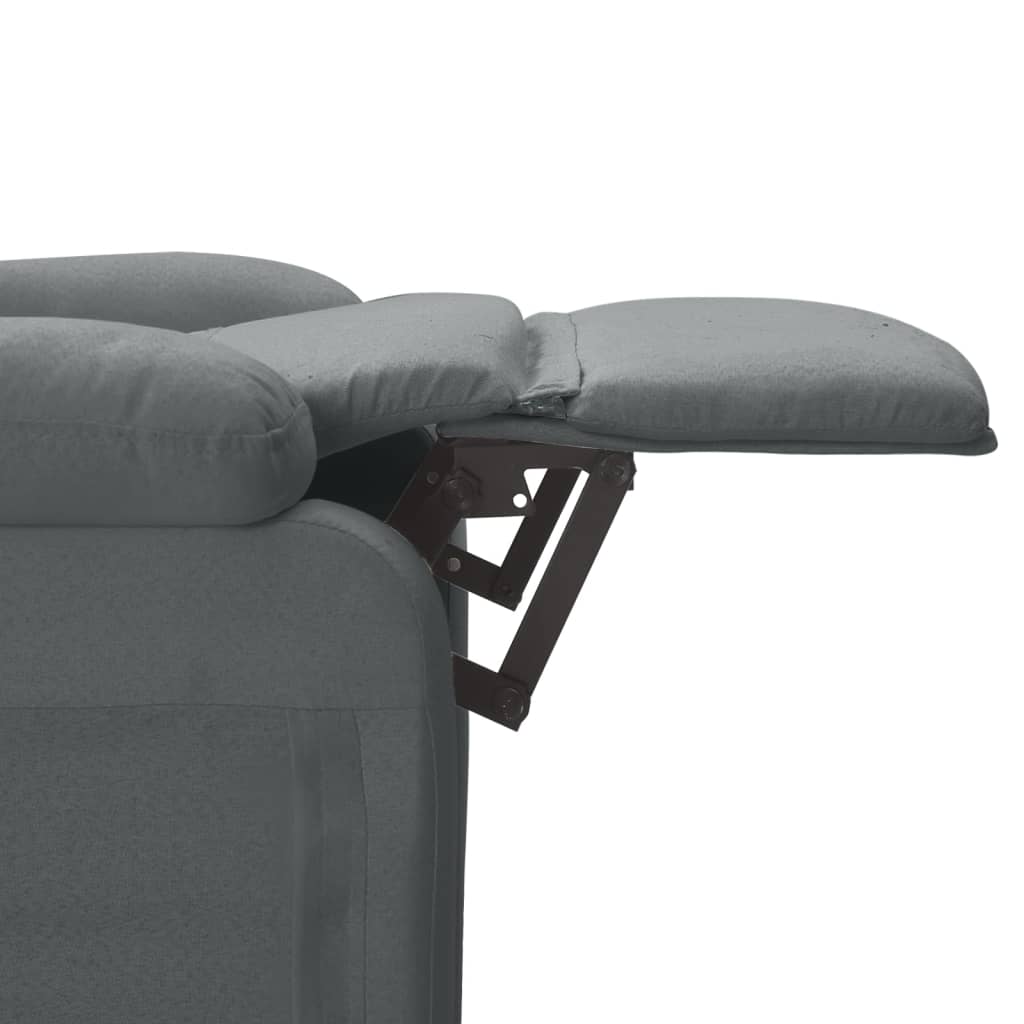 Fauteuil de massage tissu gris foncé