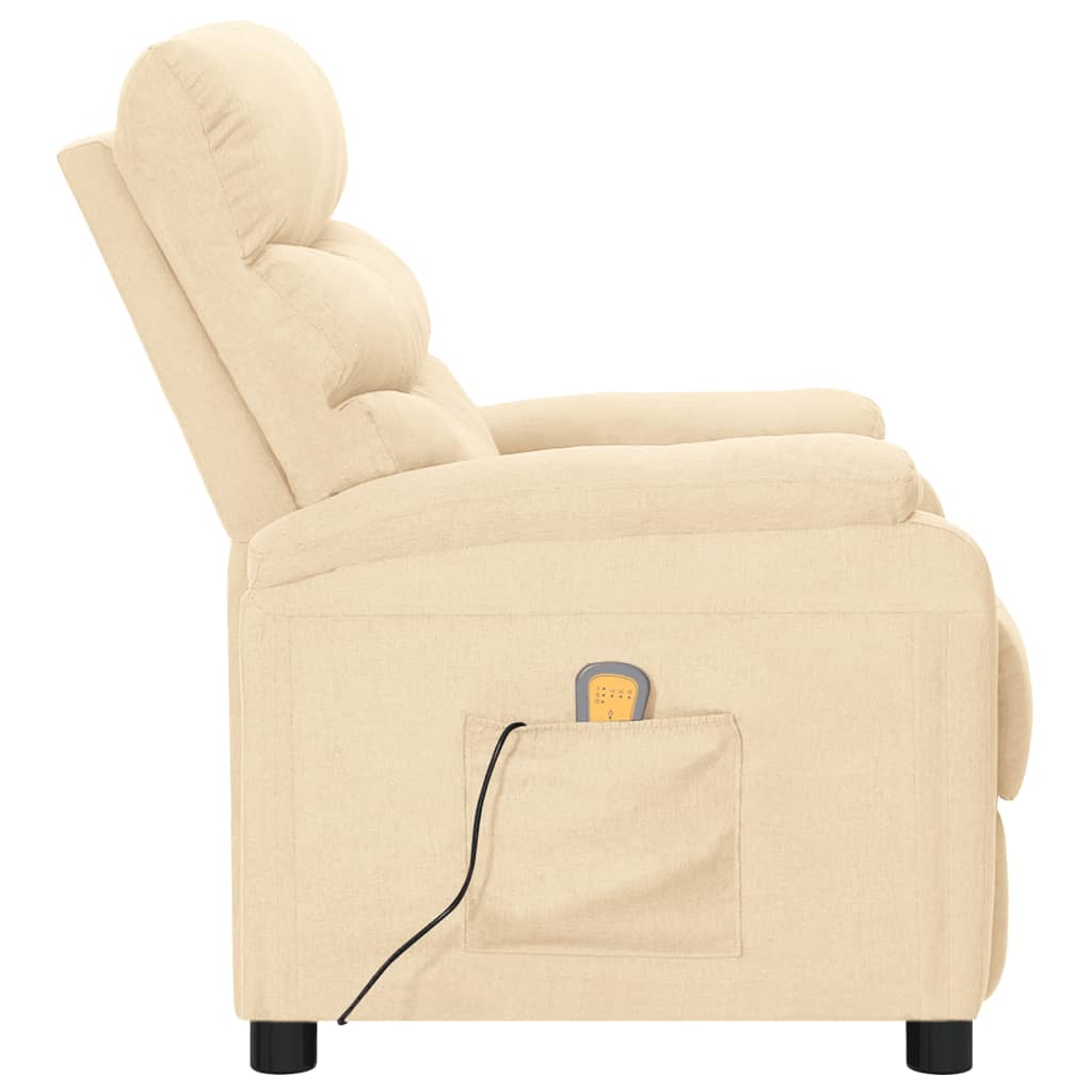 Fauteuil de massage tissu crème