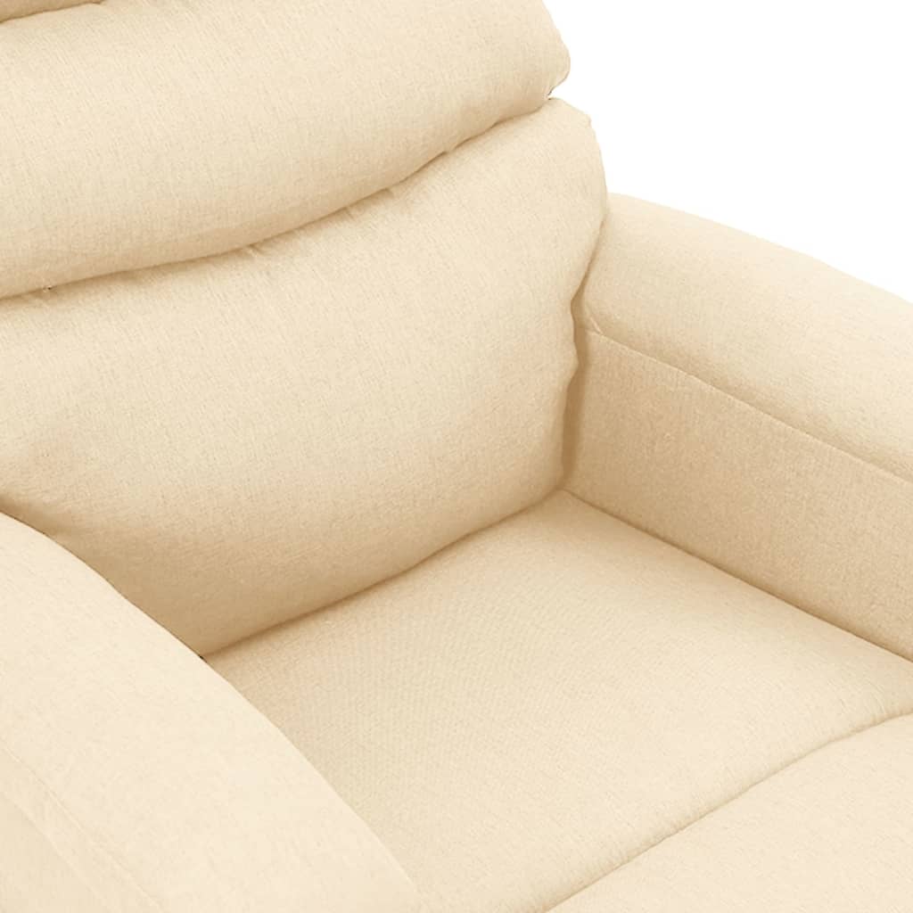 Fauteuil de massage tissu crème
