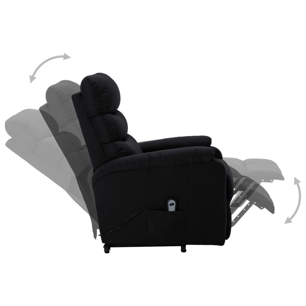 Aufstehsessel Schwarz Stoff