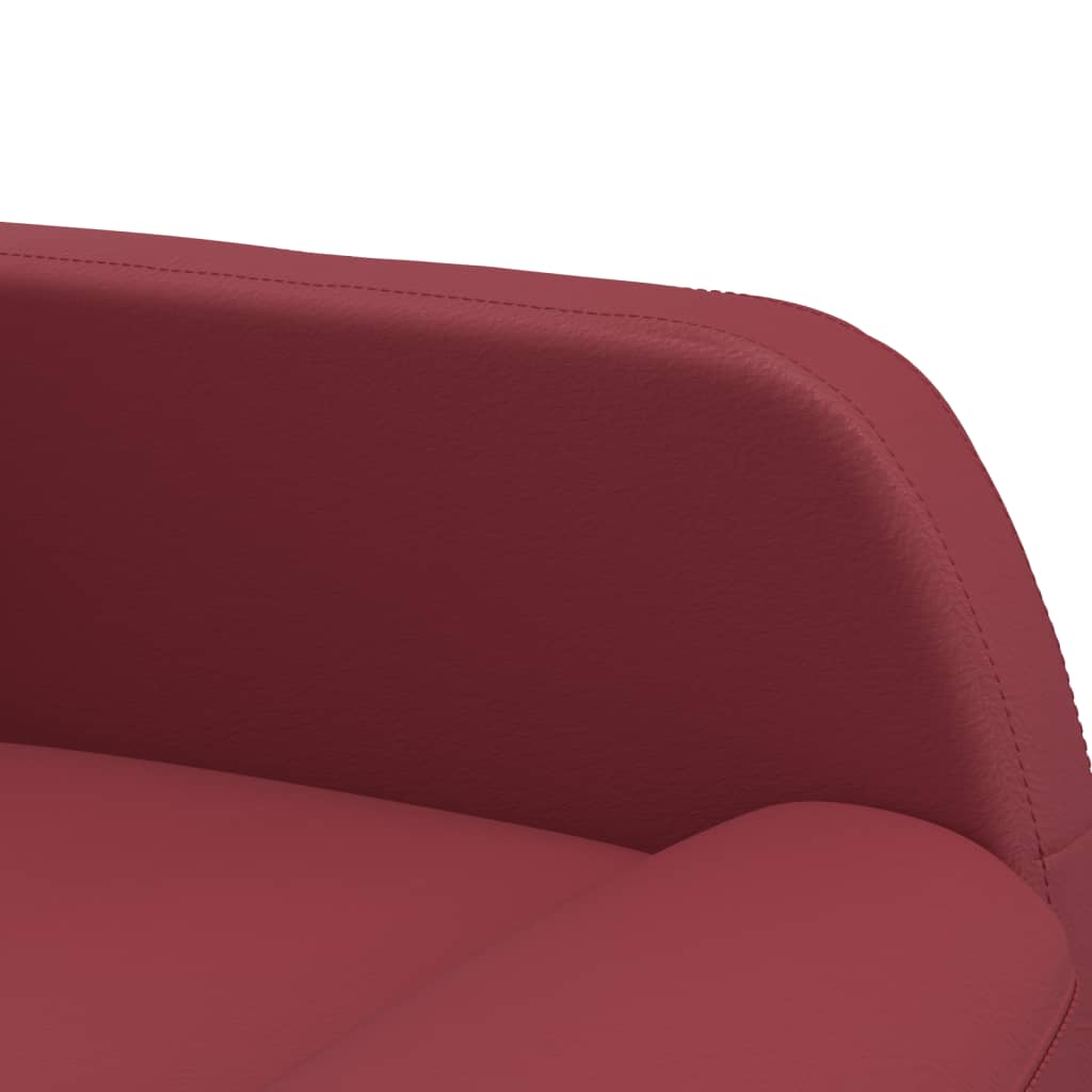 Relaxsessel Weinrot Kunstleder