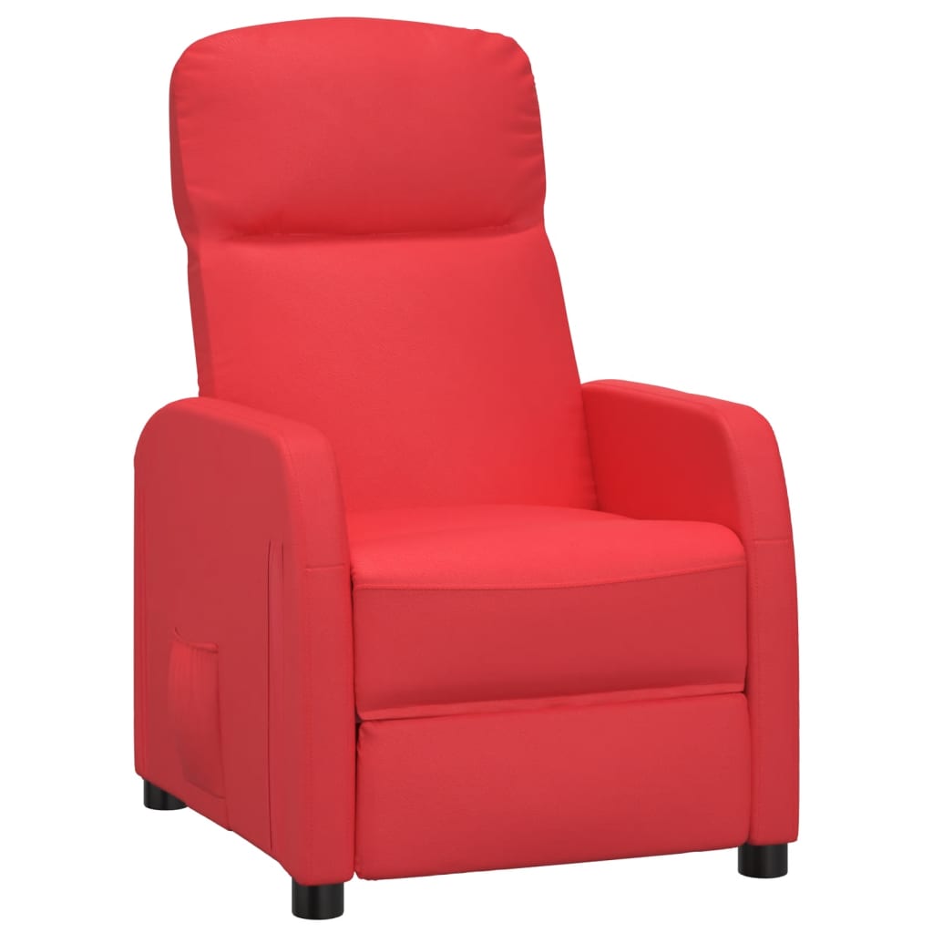Relaxsessel Rot Kunstleder