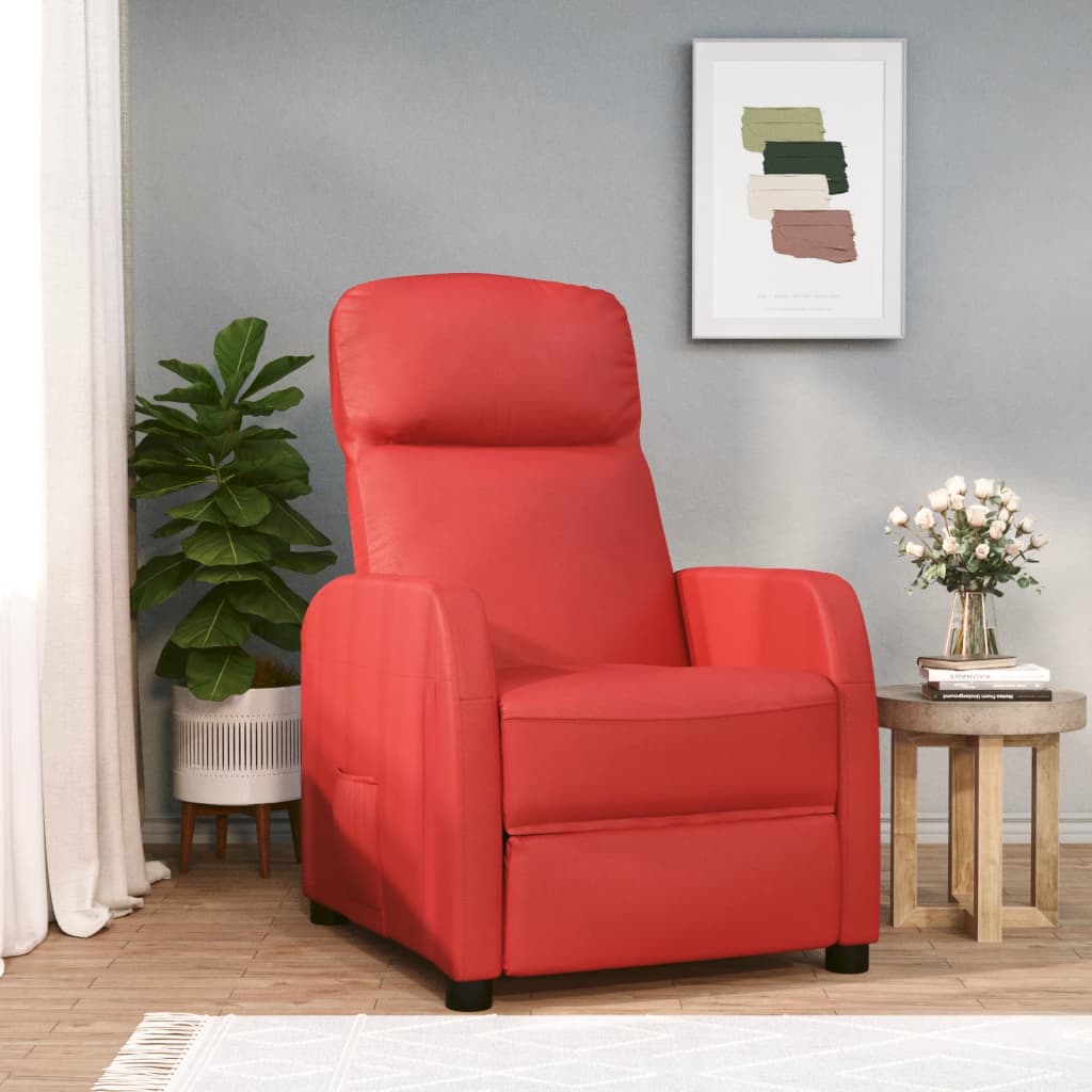 Relaxsessel Rot Kunstleder