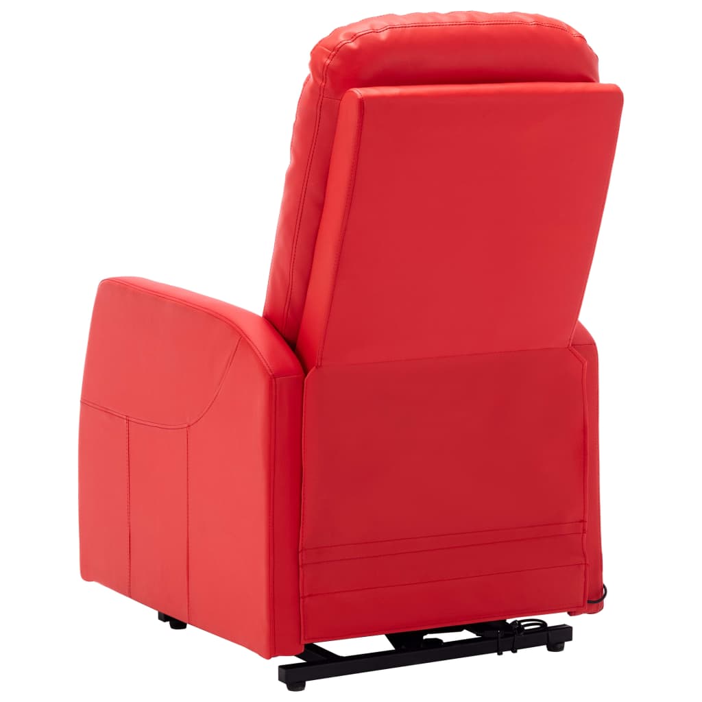 Aufstehsessel Rot Kunstleder