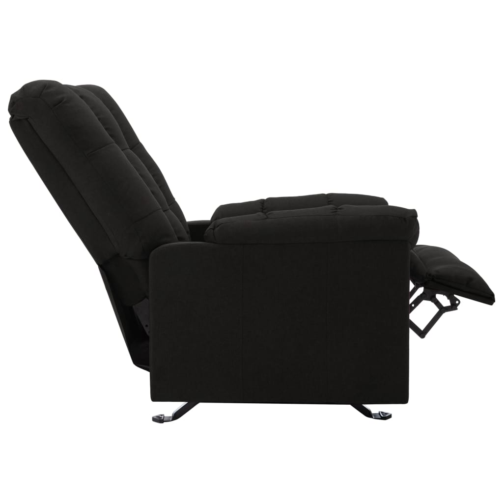 Relaxsessel Verstellbar Schwarz Stoff