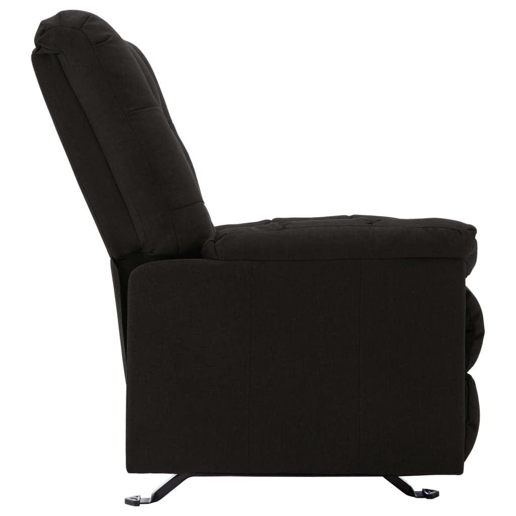 Relaxsessel Verstellbar Schwarz Stoff