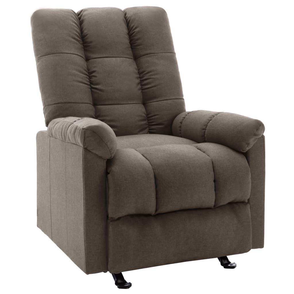 Relaxsessel Verstellbar Braun Stoff