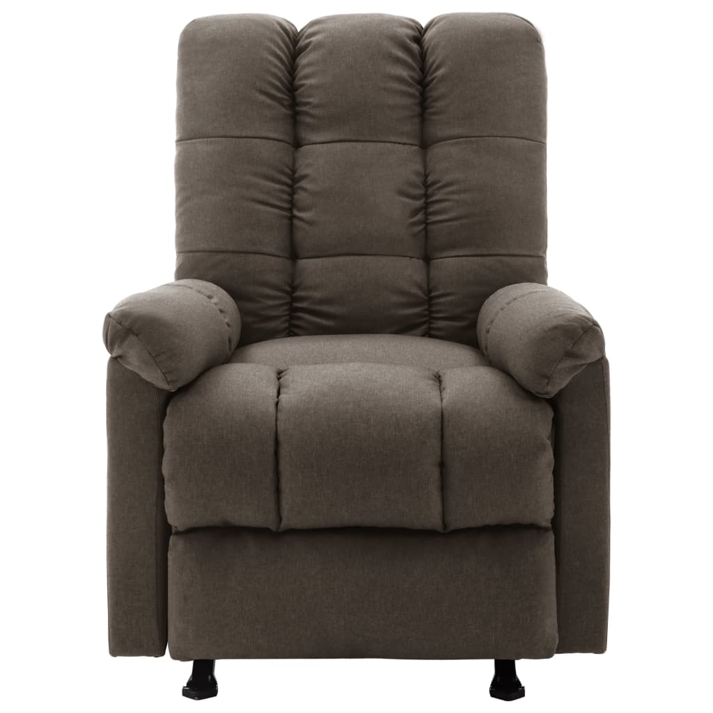 Relaxsessel Verstellbar Braun Stoff
