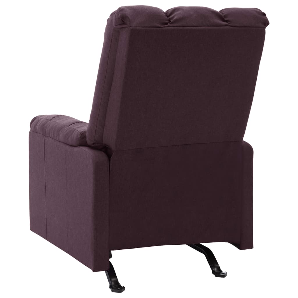 Relaxsessel Verstellbar Lila Stoff