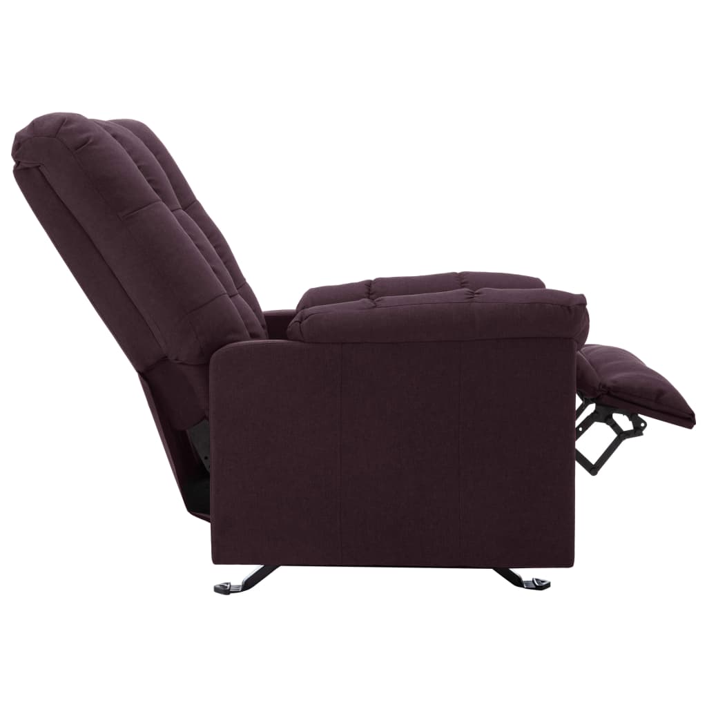 Relaxsessel Verstellbar Lila Stoff