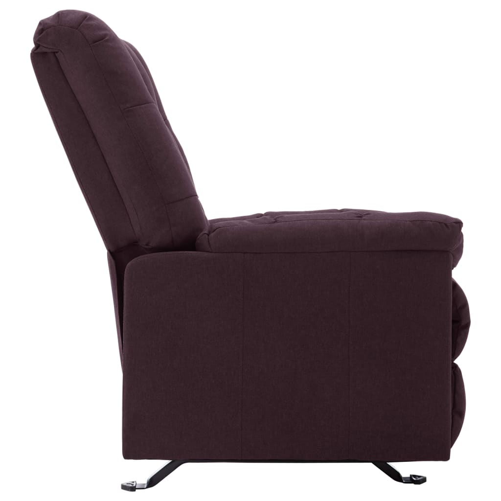 Relaxsessel Verstellbar Lila Stoff