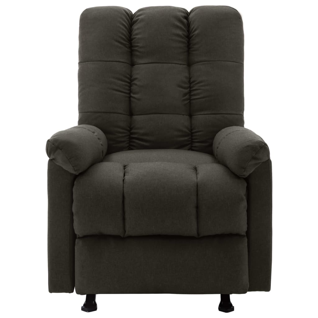 Relaxsessel Verstellbar Taupe Stoff