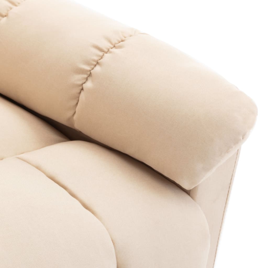 Relaxsessel Verstellbar Creme Stoff