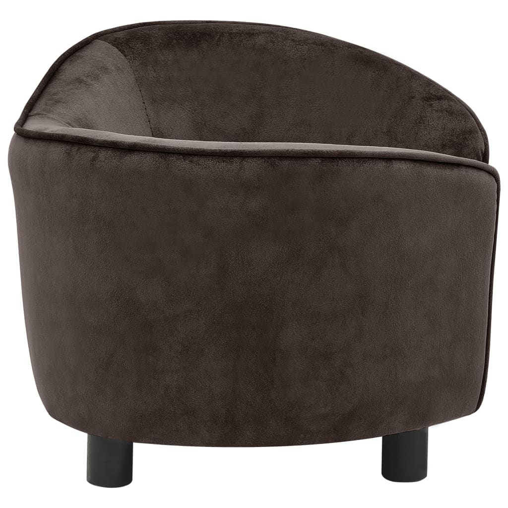 Dog sofa brown 69x49x40 cm plush