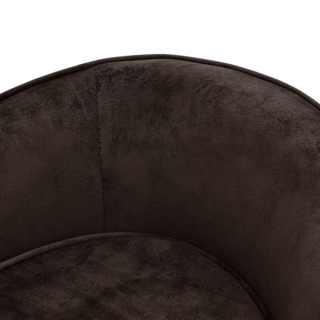 Dog sofa brown 69x49x40 cm plush